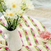 花香滿徑庭毯子 手工DIY毛線毯子編織視頻教程