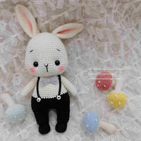 呆桃兔 娃娃家2.0鉤針兔子玩偶編織圖解