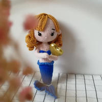 娃娃家2.0甜美可愛鉤針美人魚玩偶 