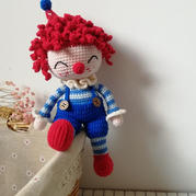 娃娃家2.0可愛的鉤針小丑玩偶 