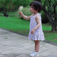 紫萝 2岁宝宝的云浅钩针吊带背心裙 