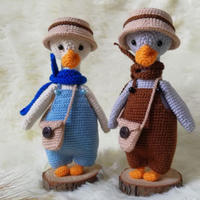 大白鵝與大灰鵝 娃娃家2.0鉤針玩偶編織圖解