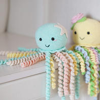 小章鱼(2-1)钩针海洋动物玩偶宝宝安抚玩具编织视频教程