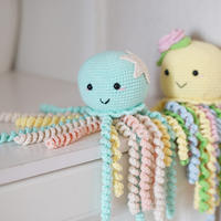 小章鱼(2-1)钩针海洋动物玩偶宝宝安抚玩具编织视频教程