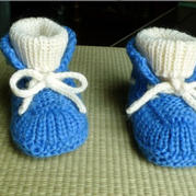 棒針嬰兒高筒靴 寶寶穿著不會掉的保暖鞋