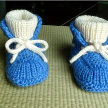 棒针婴儿高筒靴 宝宝穿着不会掉的保暖鞋