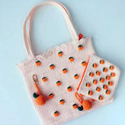 桔子卡包(5-4)清新橘子主題包包飾物編織視頻教程