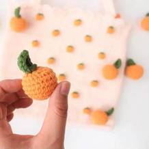 桔子挂件(5-5)清新橘子主题包包饰物编织视频教程