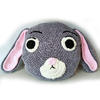 兔子抱枕(3-2)雪尼爾粗線鉤針編織趣味卡通抱枕視頻教程