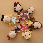 公主主體鉤法(7-1)大頭公主鉤針玩偶娃娃系列視頻教程