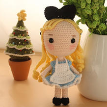 爱丽丝(7-6)大头公主钩针玩偶娃娃系列视频频教程