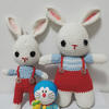 快樂的小兔 趣編織四股棉可愛鉤針兔子玩偶一對