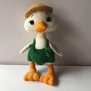 加油鸭 娃娃家2.0编织可爱钩针小鸭子玩偶