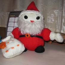 棒针编织圣诞老人的编织方法