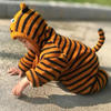 老虎連體衣(2-1)棒針寶寶連帽爬服編織視頻教程