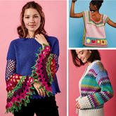 四季可搭的鉤針毛衣21款 最新歐美編織雜志款式節選