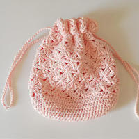 花样束口包(2-2)新手编织毛线束口袋包包编织视频教程