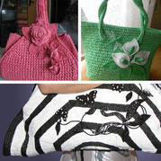 塑料袋化身“大牌風”手工編織包包