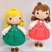 檸夏女孩(2-1)毛線編織鉤針玩偶娃娃視頻教程