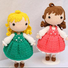 柠夏女孩(2-2)毛线编织钩针玩偶娃娃视频教程