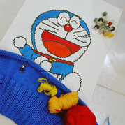 編織達人自繪分享的幾款毛衣卡通圖案