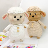 綿羊塞納(2-2)可愛鉤針小羊玩偶編織視頻教程
