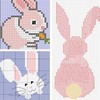 千姿百態兔子圖案(5-1)可愛簡單手工毛衣圖案兒童毛衣卡通圖案系列