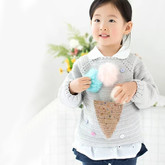 冰淇淋款  冰雪世界主题儿童毛衣编织视频教程