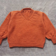 小野套衫 从上往下简单又好织的棒针平针毛衣