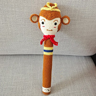 小猴拍拍乐 创意毛线编织钩针悟空造型卡通健康拍