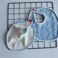 礼物之围嘴(2-1)婴幼儿棒针毛衣用品编织视频教程