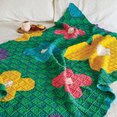 輕松編織圖案 祖母方格鉤針拼花毯