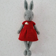 ins风钩针兔子（含两款裙子的织法） 