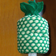 钩织结合的菠萝纸巾套
