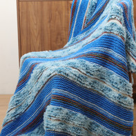 波西米亚毯子 多线混织棒针毯子编织视频教程