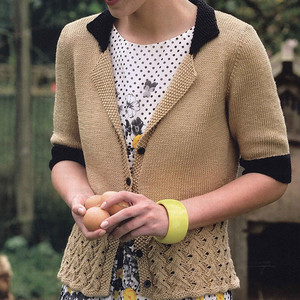 《the knitter》49期Arundel燕子翻译 女士中袖毛衣开衫外套款式