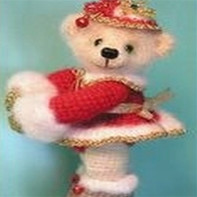 冬季小熊 圣诞风格钩针小熊玩偶