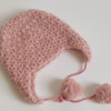 樱花护耳帽(2-2)花样厚实的茉莉花星形枣针钩针帽子编织视频教程