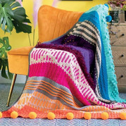 花樣與色彩的組合 毯子這樣鉤簡單別致又好看
