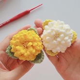 美丽的花球 钩针菊花装饰编织视频教程