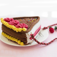 巧克力款(2-1)美味蛋糕主题钩针三角包系列编织视频教程