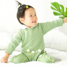 萌芽儿童连体服(2-2)婴幼儿棒针宝宝爬服编织视频教程