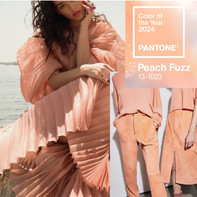  温暖舒适宁静柔和的2024年度色Peach Fuzz柔和桃