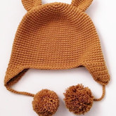 (2-1)可愛小耳朵絨球流蘇兒童鉤針護耳帽子編織視頻教程