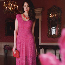Lace Dress非常美艳的女士棒针长款无袖连衣裙