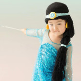 苏丹公主(3-2)创意毛线DIY童话主题钩针假发帽编织视频教程