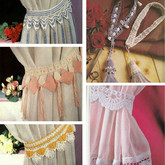 精美蕾丝边饰和流苏设计的窗帘系带5款