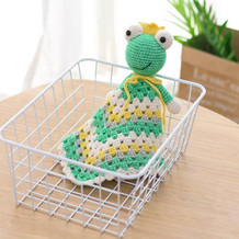 青蛙(10-2)卡通造型毛线DIY安抚巾新生宝宝礼物编织系列视频教程 