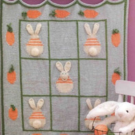 Bunny Blanket 小兔子萝卜图案宝宝棒针毯子