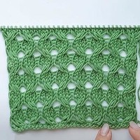 鏤空拉針蜂窩塊 適合春夏衣物的棒針花樣編織視頻教程